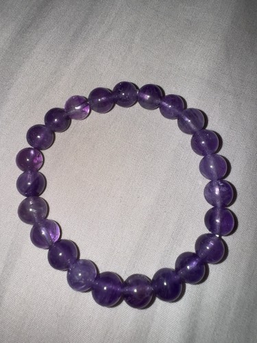 Natural amethyst beaded - natural,