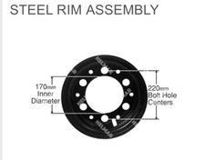 Universal Forklift Steel Rim