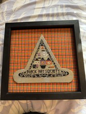 Frosted pumpkin Trick Or Treat Finished cross stitch halloween spooky decor
