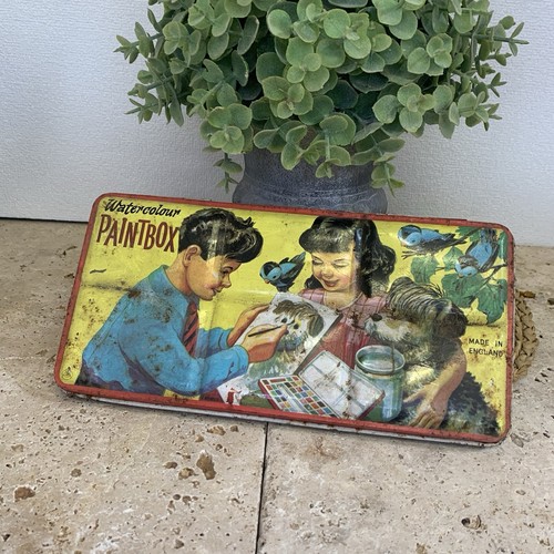 Vintage 1950 tin litho - tin,