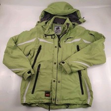 Iguana Aqua Trail Snow Boarding Waterproof Hooded Jacket S Small Ladies Green