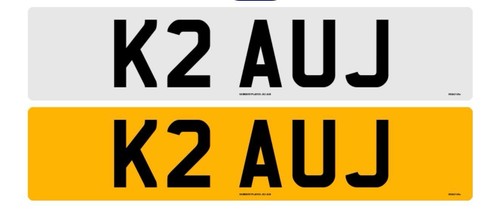 Private number plate - number, on