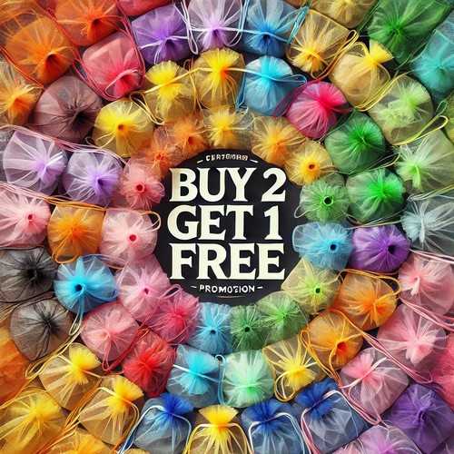 100pcs organza gift bags - 10-100pcs,