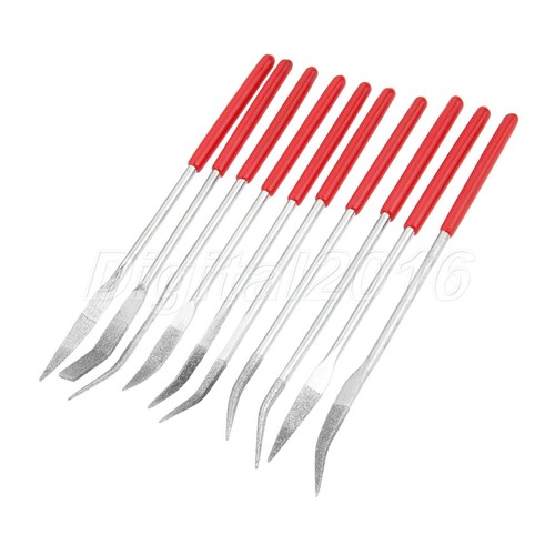 10pc diamond riffler needle - diamond,
