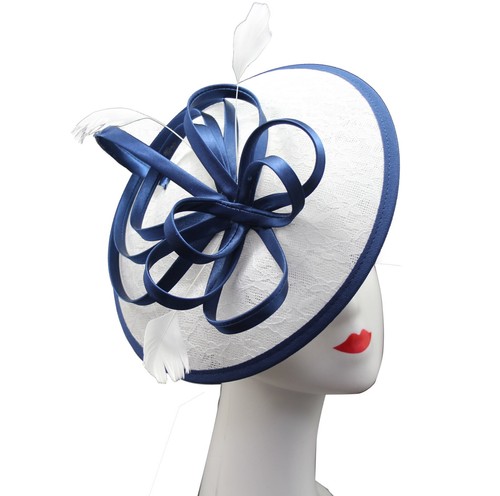 Women fascinator round clip - round,