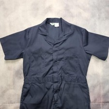 Vintage Key outerwear short sleeve Mechanic coverall Overalls in navy blue 44