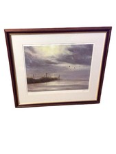 JOHN TRICKETT SIGNED LIMITED EDITION DUCKS IN FLIGHT LITHOGRAPH 446/850 ~ FRAMED