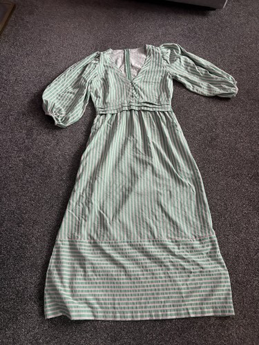 Green red striped - red, dress
