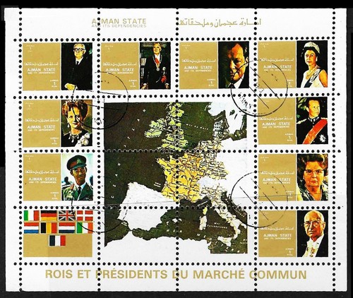 Ajman 1973 heads state - 1973:, of