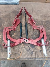 PAIR OF PEUGEOT RCZ BONNET HINGES & ACTUATORS IN RED KHK LEFT + RIGHT HAND SIDE