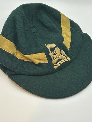 Vintage school cap green - , gold