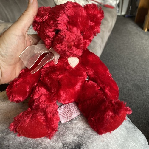 Vtg russ berrie red teddy - vtg,