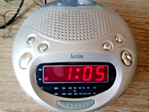 Vintage acctim radio alarm - vintage,