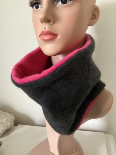 100 cashmere redbone snood - cashmere,