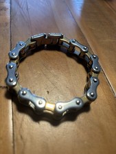 Solid High quality Stainless steel Motorcycle bike chain design bracelet men's
