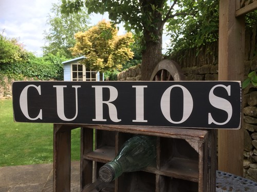 Curios curio sign plaque - sign,