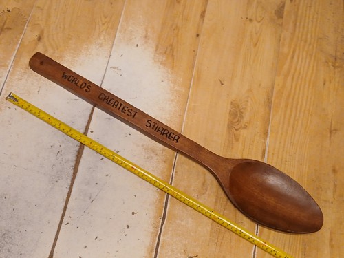 Giant wooden spoon - giant, ornament