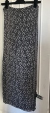 Biba 'B' Logo scarf Grey Black