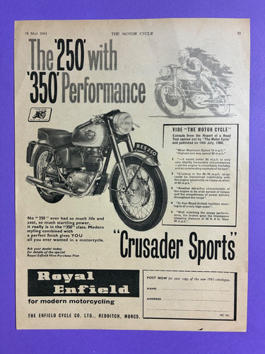 Royal enfield crusader - crusader, sports