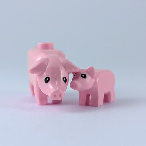 Lego pig and piglet - pig,