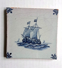 Antique VTG Delft TILE Dutch