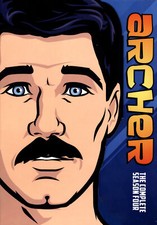 REGION 1 DVD's "ARCHER" COMPLETE SERIES 4 (REGION 1 DVD BOX SET) ANIMATED COMEDY