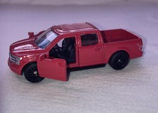 SIKU FORD F-150 PICK-UP TRUCK RED BLACK RUBBER TYRES DOORS OPEN SEE PHOTOS 1:55