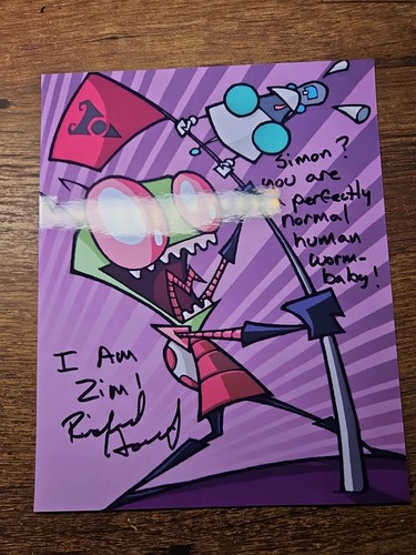 Invader zim 8x10 - 8x10, signed