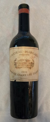 1934 chateau margaux empty - chateau,