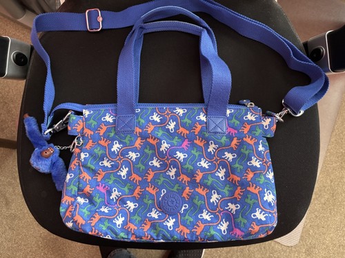 Blue monkey pattern kipling - blue,