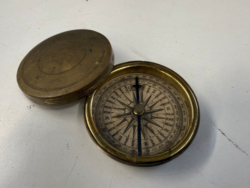 Antique georgian brass cased - georgian,