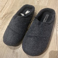 Grey Asda George Size 7 Slide On Comfy Slippers Brand New with Tags Never Worn
