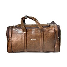 PU Leather Travel Bag Waterproof Duffle  Hand Luggage 46L