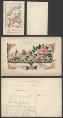 Ww1 silk embroidered - ww1,