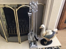 Silver Chrome 5 Piece Fireside