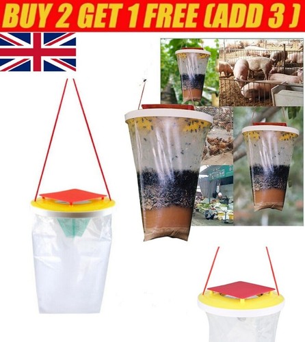 Red top fly trap bag - red,