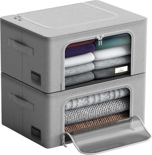 Bins with metal frame - with,