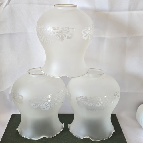 Set vintage frosted glass - set,