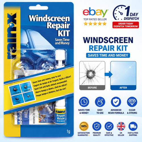 Rain windscreen cracks chips - rain-x, cracks/chips