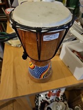 Wooden Djembe Drum - Hand