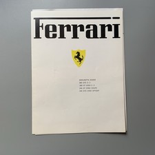 Rare Ferrari 1974 Brochure w/price list 365 GT4 308 GT 246 GTS Berlinetta Boxer