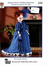 King Cole Jacquay Yaxley's knitting emporium pattern dressed for dinner 154 Doll
