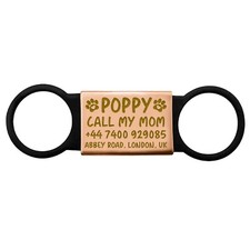 Personalised Dog Tag Engraved Name ID Tag Slide On Collar Tags for Pets Dog Cat