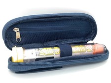 ICE Medical Blue Single Epipen Syringe Case - Allergies Diabetes Inhalers