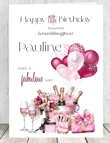 Personalised birthday card - personalised,
