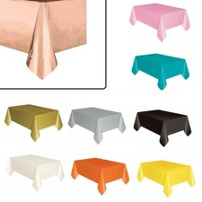 Plastic Table Cover Cloth Wipe Clean Party Tablecloth Covers Birthday Disposable