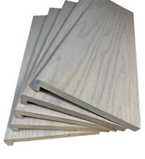 Solid Oak GREY STAIN Staircase Stair Cladding And Riser Replacement 2x25x100cm