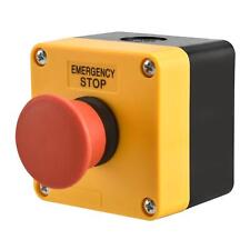Red Sign Momentary Emergency Stop Switch Push Button Switch 660V 10A with Box NC