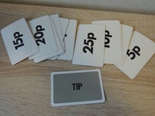 London Cabbie Game Taxi Board Game Intellect 1971-16 Spare Tip Cards