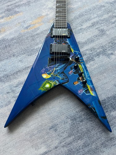 Custom blue shaped - v-shaped, electric